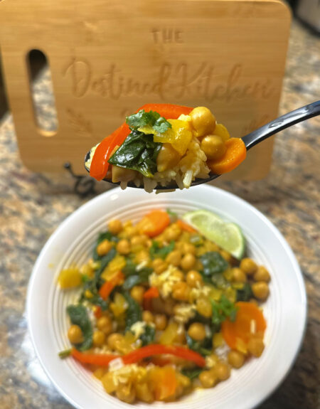 plated thai coconut curry